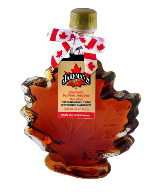 Jakeman's Maple Syrup, 250 ml leaf bottle